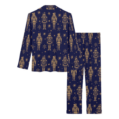 Nutcracker Pattern Print Design A05 Women's Long Pajama Set