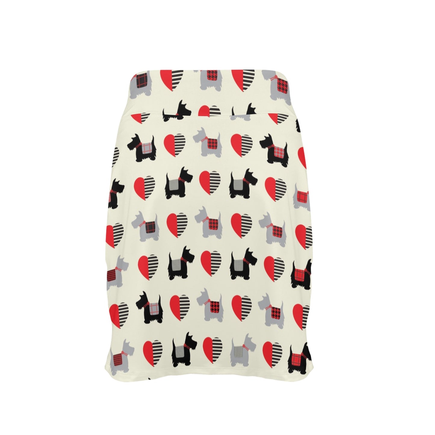 Scottish Terriers Print Design LKS3010 17" Golf & Pickleball Skort with Pockets