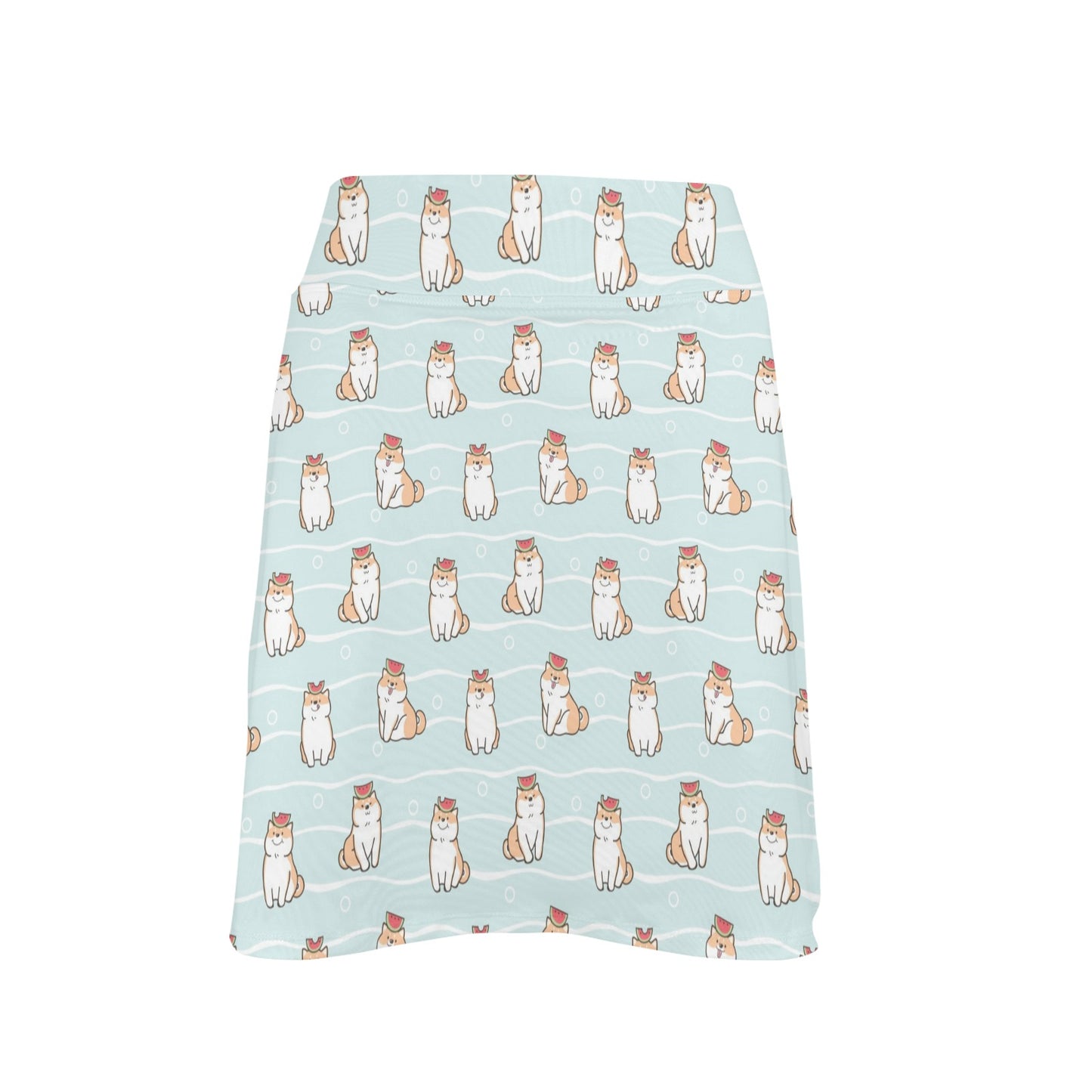 Shiba Inu Print Design LKS3011 17" Golf & Pickleball Skort with Pockets