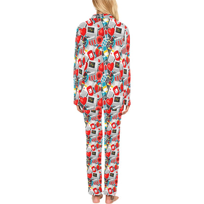 Phlebotomist Medical Themed Women's Long Pajama Set