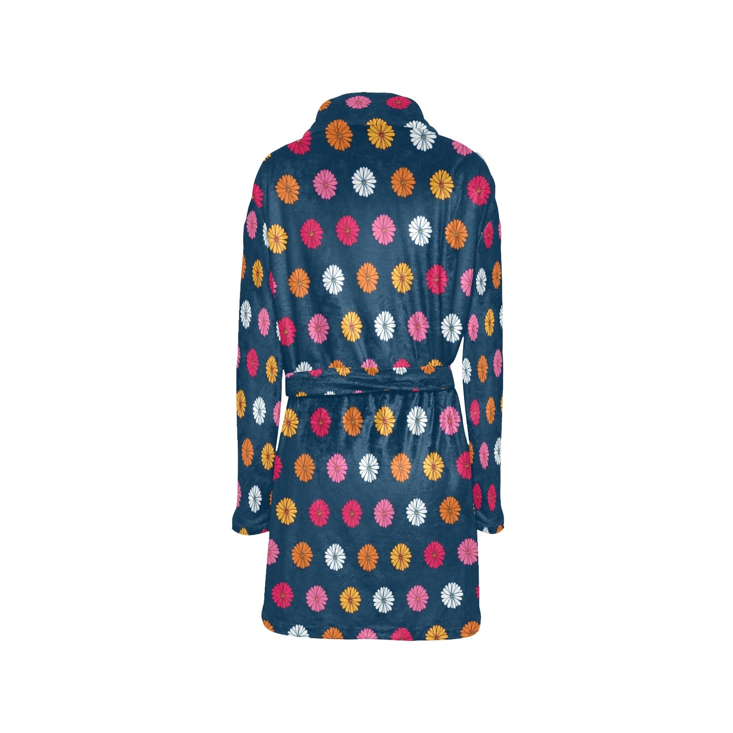 Gerberas Pattern Print Design GB06 Women's Fleece Robe