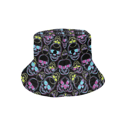 Skull 3D Colorful Print Design LKS309 Unisex Bucket Hat