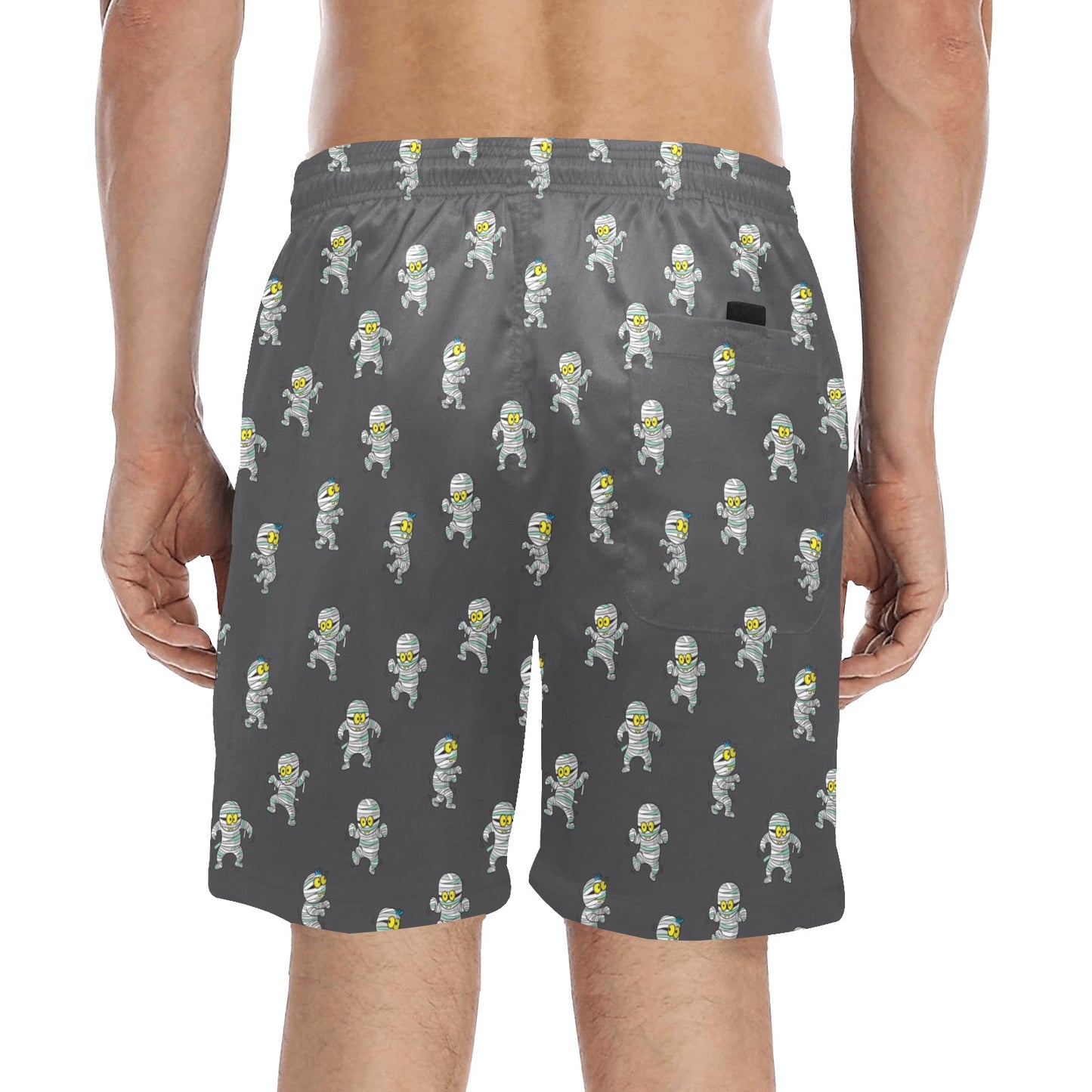 Mummy Print Design LKS305 Men's Swim Trunks Beach Shorts