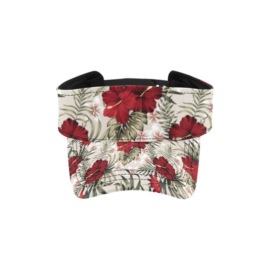 Hibiscus Print Design LKS3011 Unisex Sun Visor