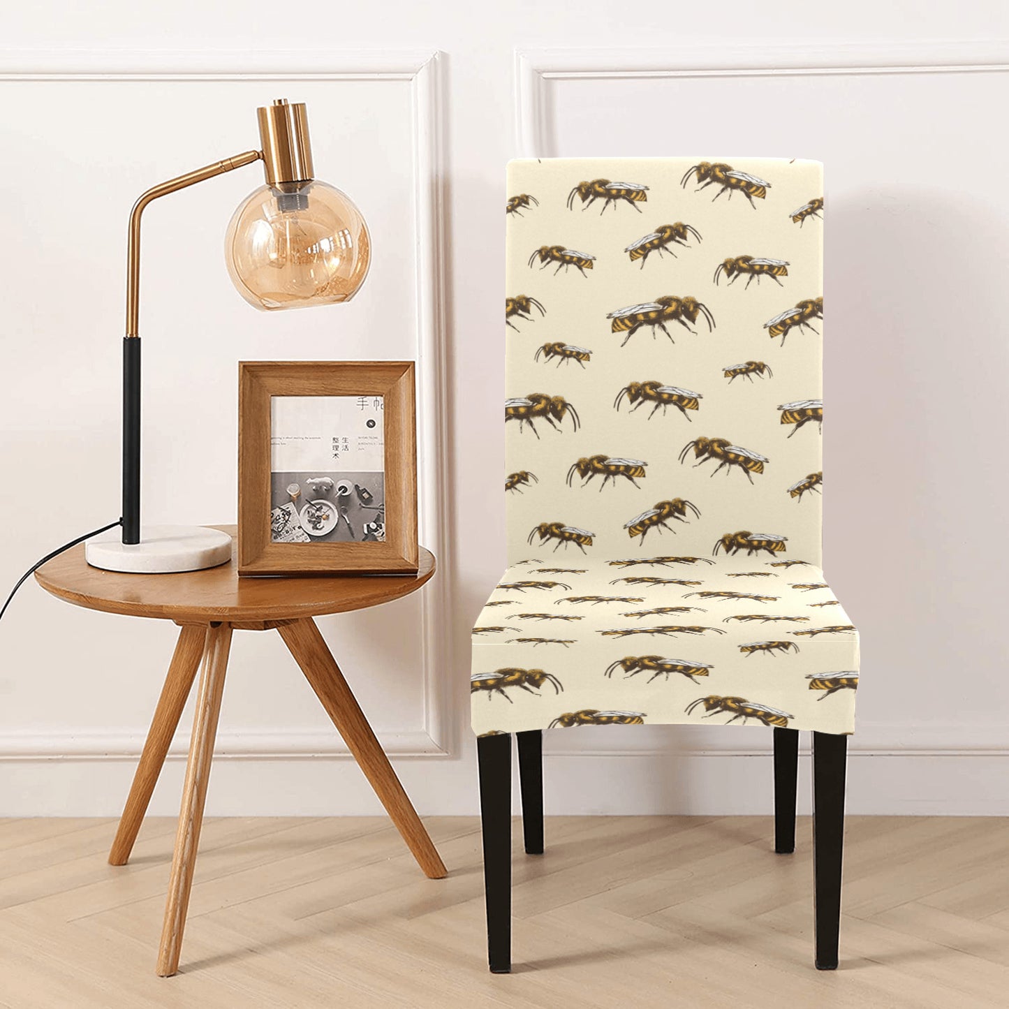 Bee Print Design LKS306 Dining Chair Slipcover