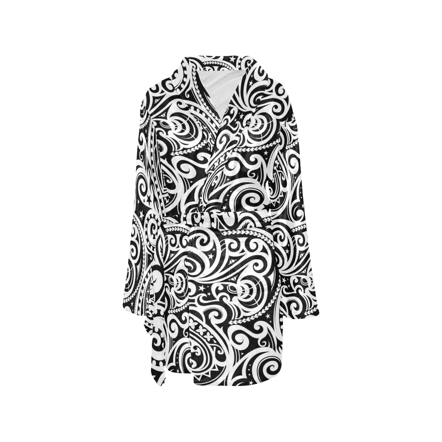 Polynesian Traditional Tribal Women's Fleece Robe