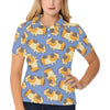 Guinea Pig Pattern Print Design 01 Women's Polo Shirt