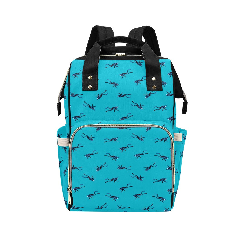 Scuba Driver Print Design LKS304 Diaper Bag Backpack