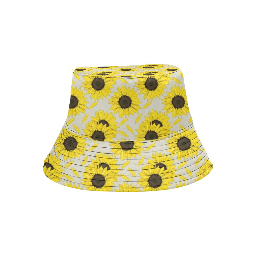 Sunflower Print Design LKS309 Unisex Bucket Hat
