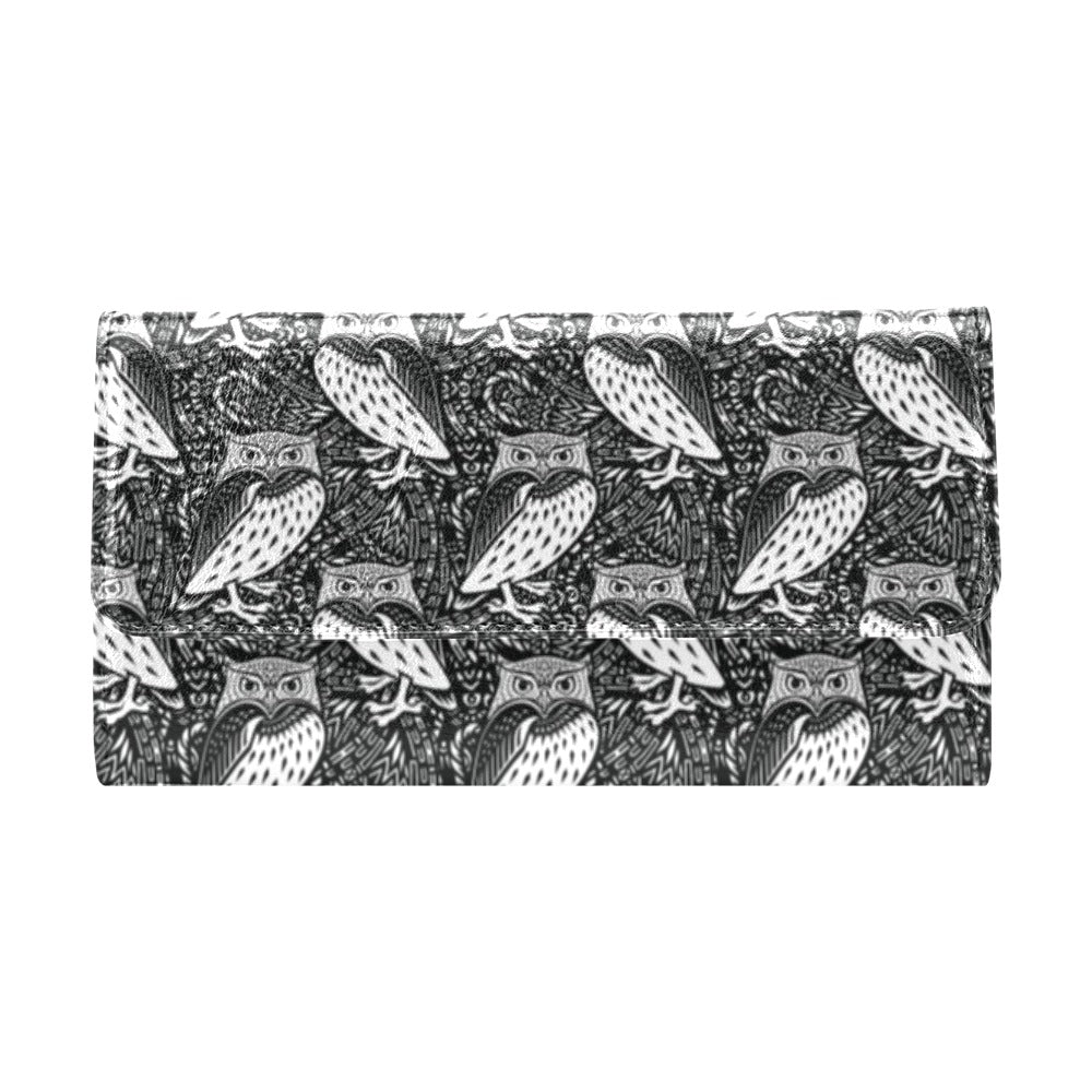 Tribal Pattern Print Design LKS308 Women's Trifold Wallet