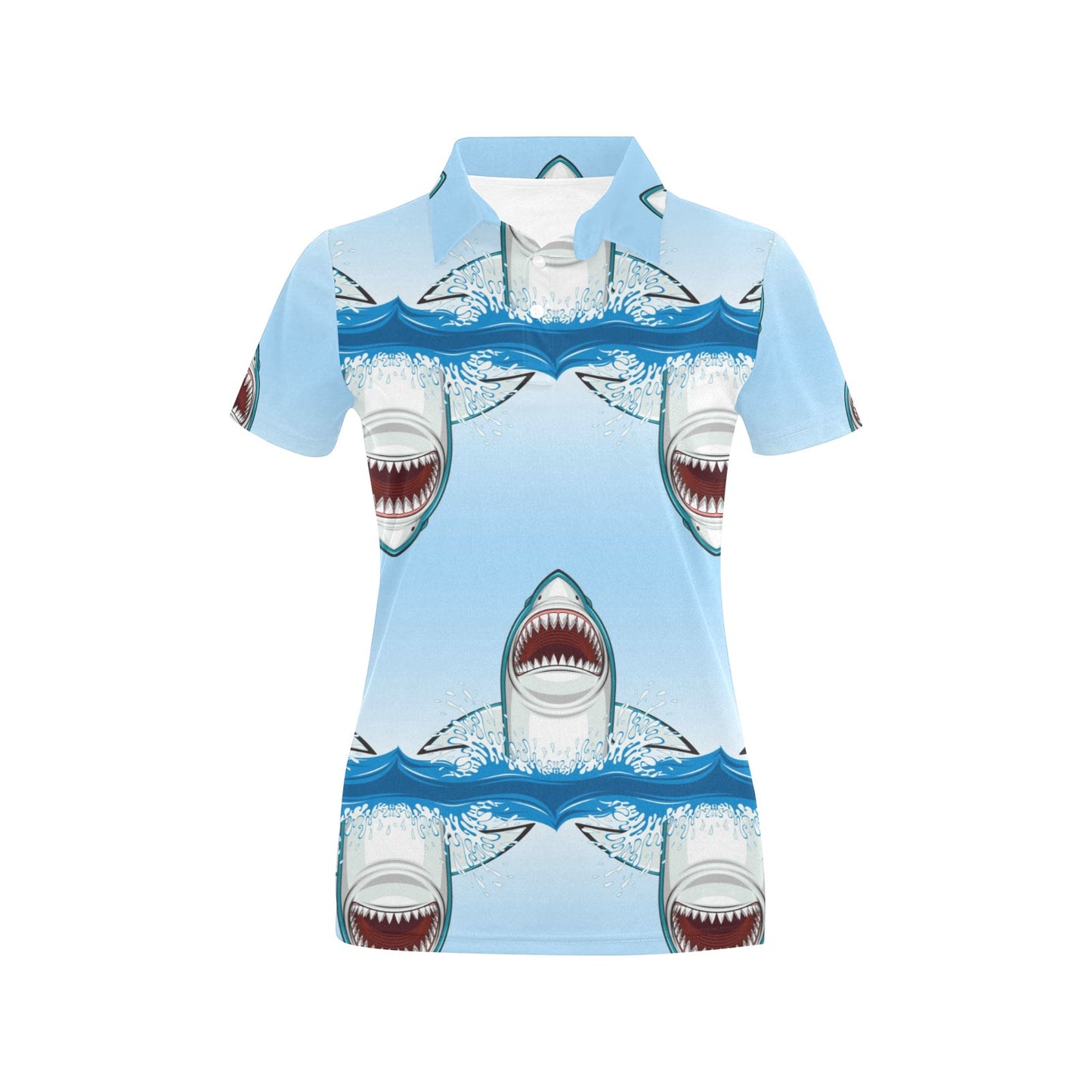 Shark Bite Women's Polo Shirt