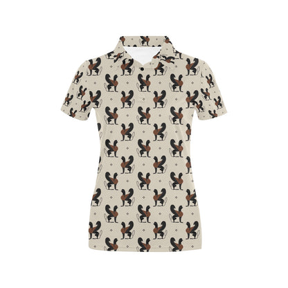 Ancient Greek Print Design LKS3010 Women's Polo Shirt