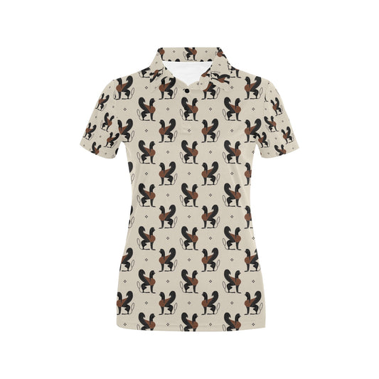 Ancient Greek Print Design LKS3010 Women's Polo Shirt