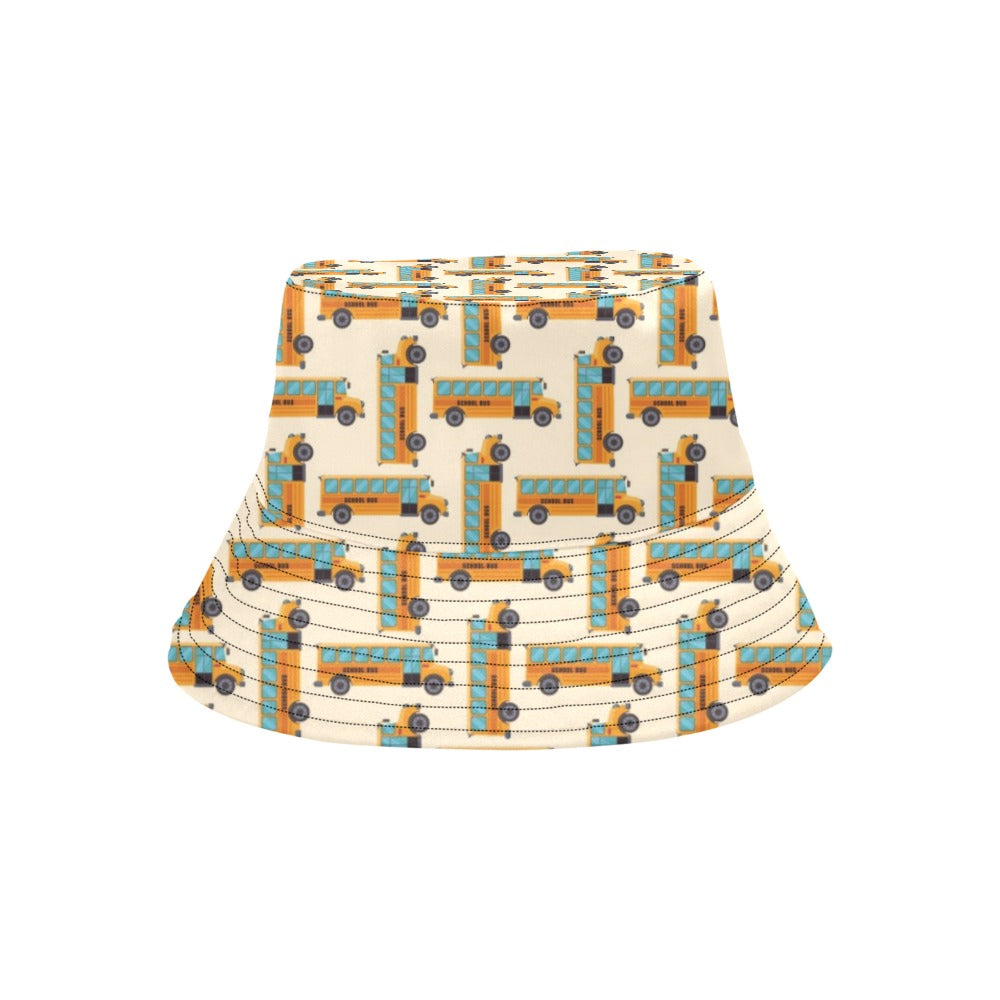 School Bus Print Design LKS305 Unisex Bucket Hat