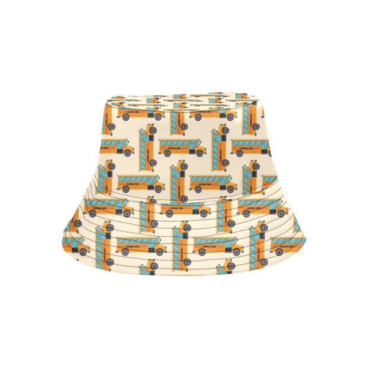 School Bus Print Design LKS305 Unisex Bucket Hat