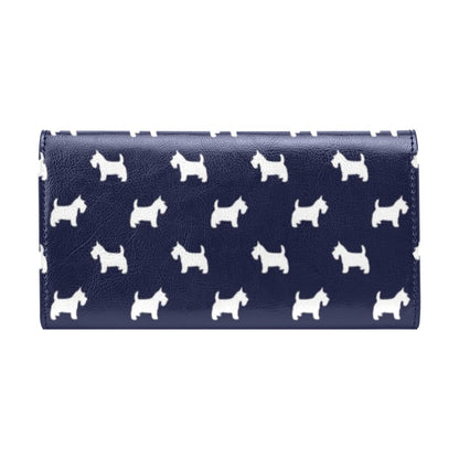 Scottish Terriers Print Design LKS3019 Women's Trifold Wallet