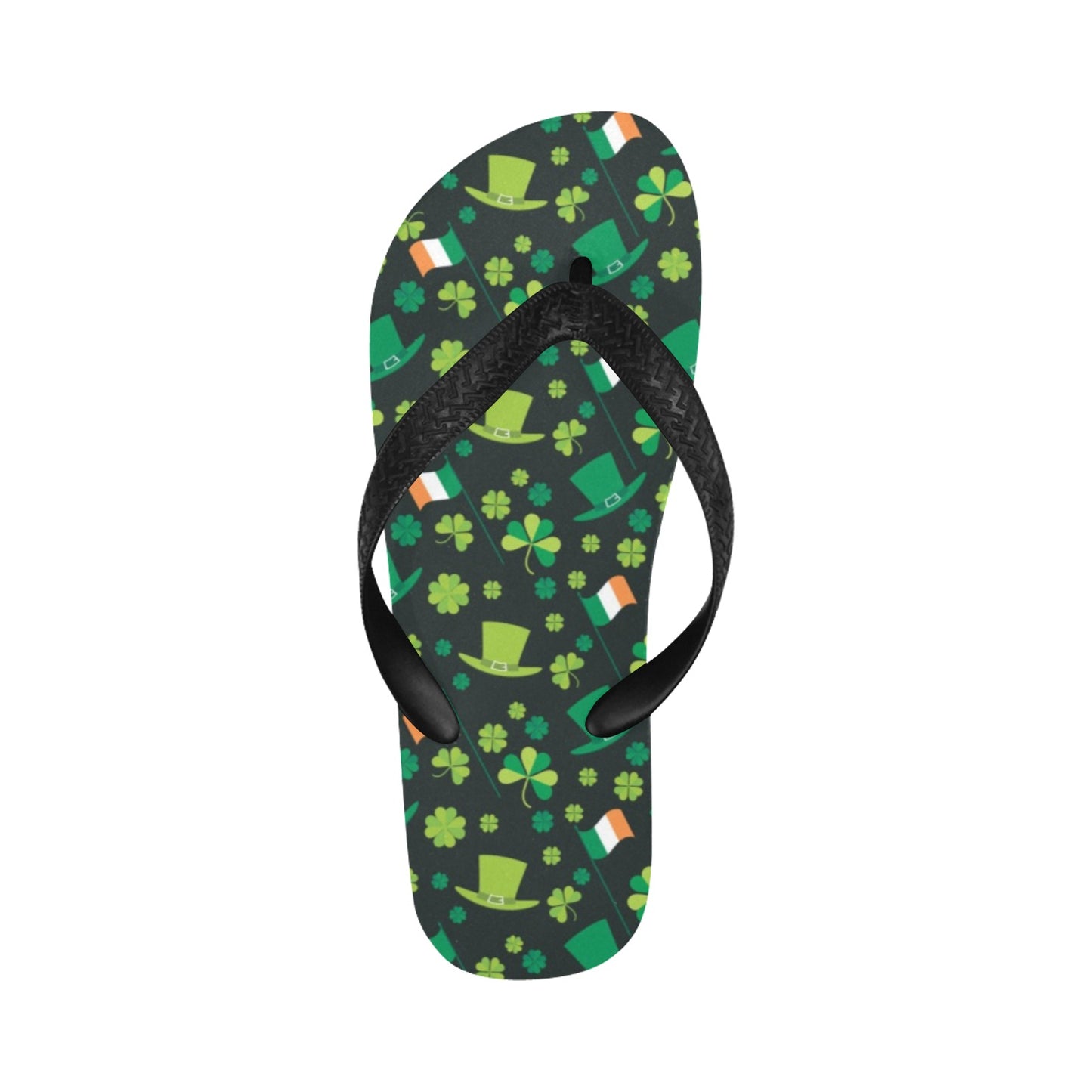 Shamrock Saint Patrick's Day Print Design LKS304 Flip Flops