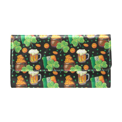 St Patricks Day Print Design LKS303 Women's Trifold Wallet
