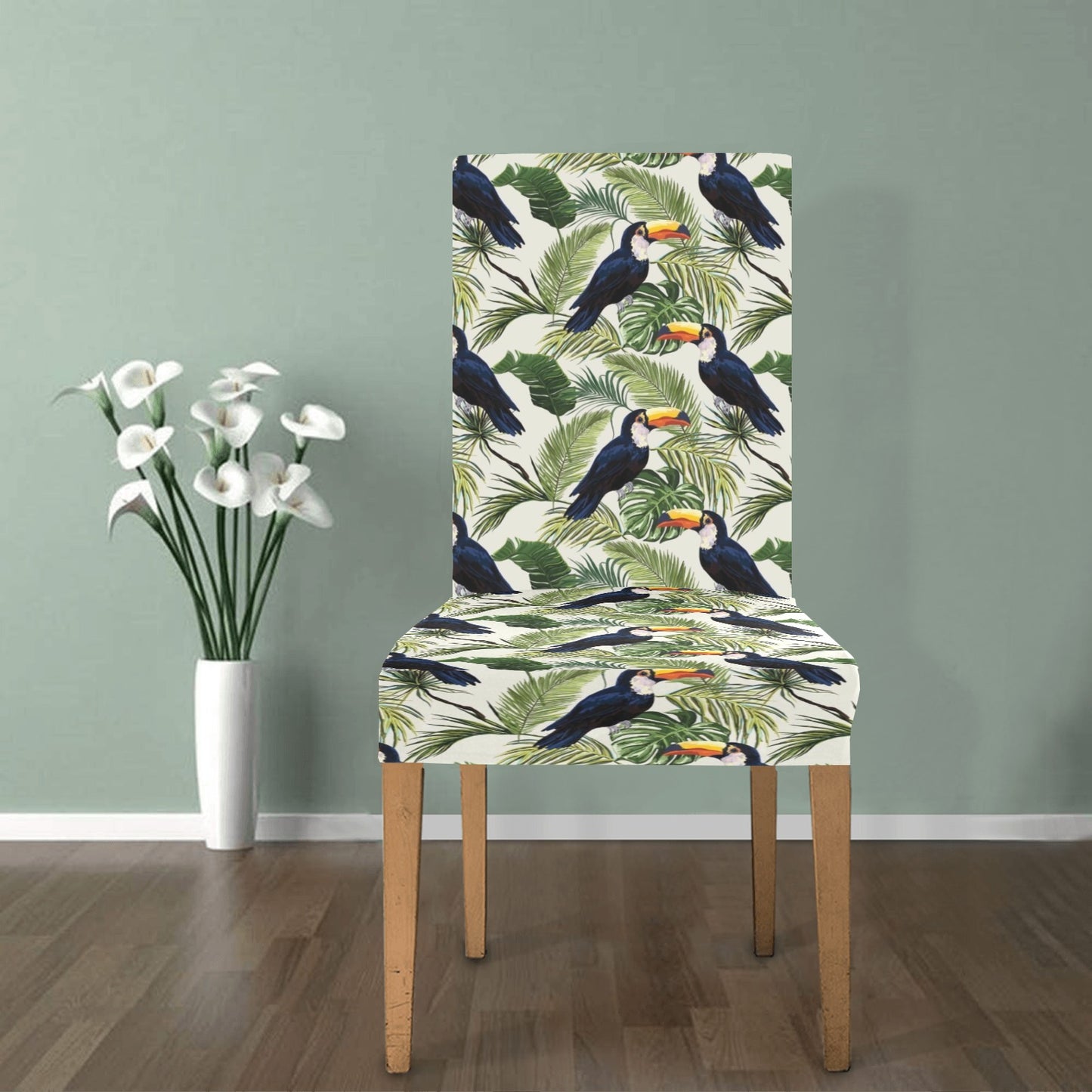 Toucan Print Design LKS308 Dining Chair Slipcover