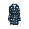 Sea Turtle Print Design LKS3013 Women's Fleece Robe