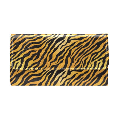Tiger Print Design LKS302 Women's Trifold Wallet