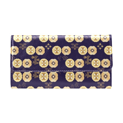Sakura Print Design LKS303 Women's Trifold Wallet