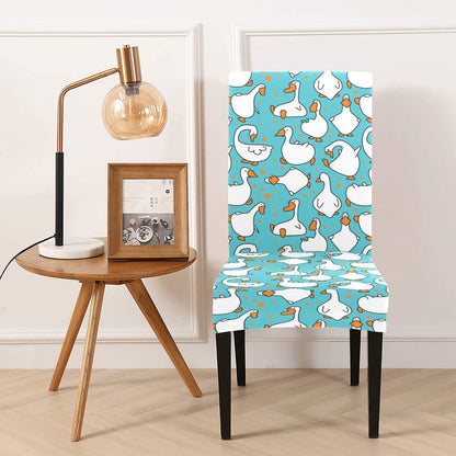 Goose Print Design LKS403 Dining Chair Slipcover
