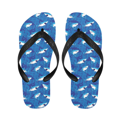 Shark Print Design LKS308 Flip Flops