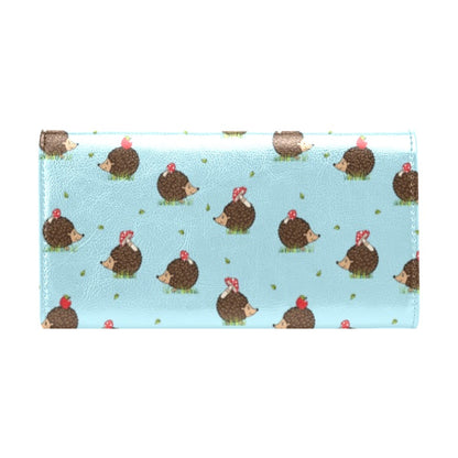 Hedgehog Print Design LKS402 Women's Trifold Wallet