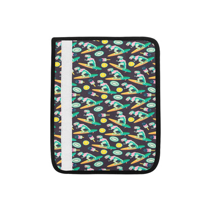 Surfboard T Rex Print Design LKS301 Car Seat Belt Cover