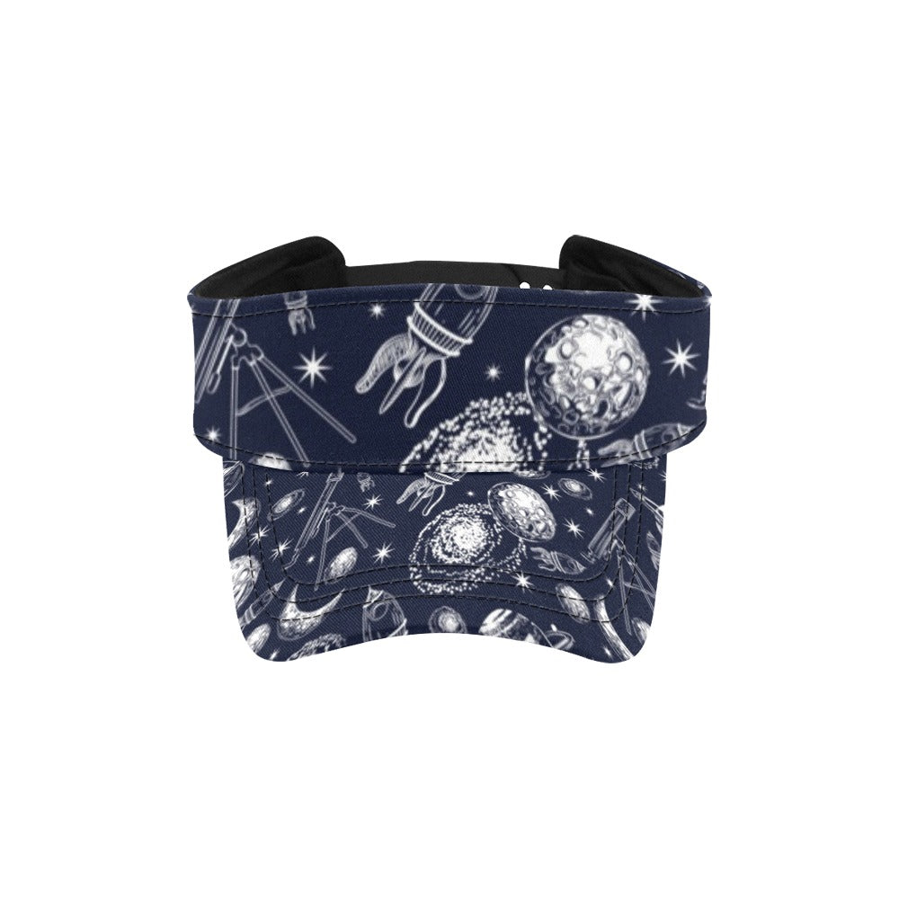 Space Rocket Print Design LKS301 Unisex Sun Visor