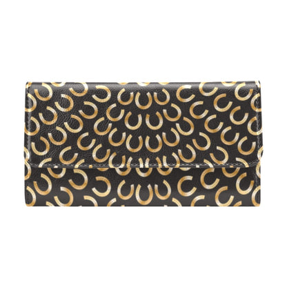 Horseshoe Print Design LKS304 Women's Trifold Wallet