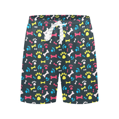 Paw Design Print Men's Swim Trunks Beach Shorts