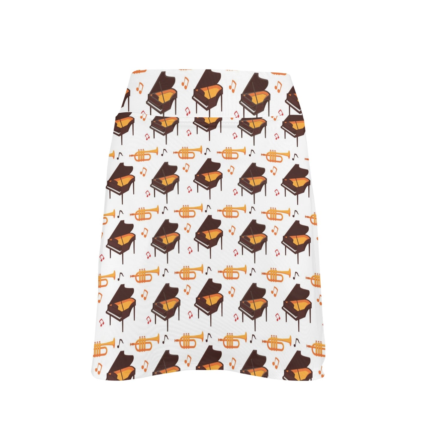 Piano Print Design LKS406 17" Golf & Pickleball Skort with Pockets