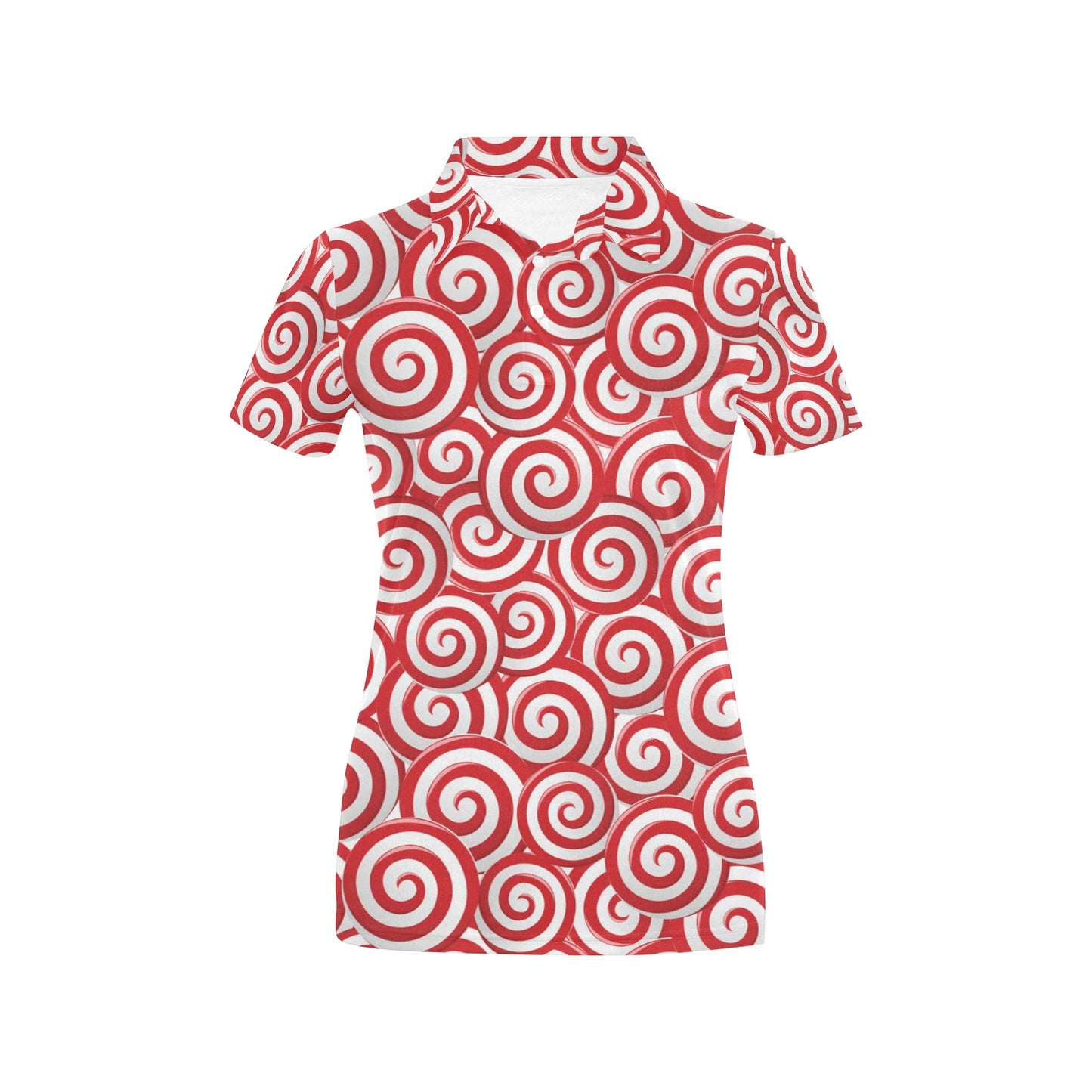 Candy Pattern Print Design 03 Women's Polo Shirt