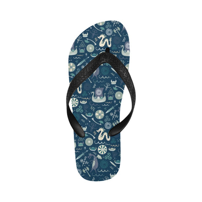 Vikings Print Design LKS305 Flip Flops