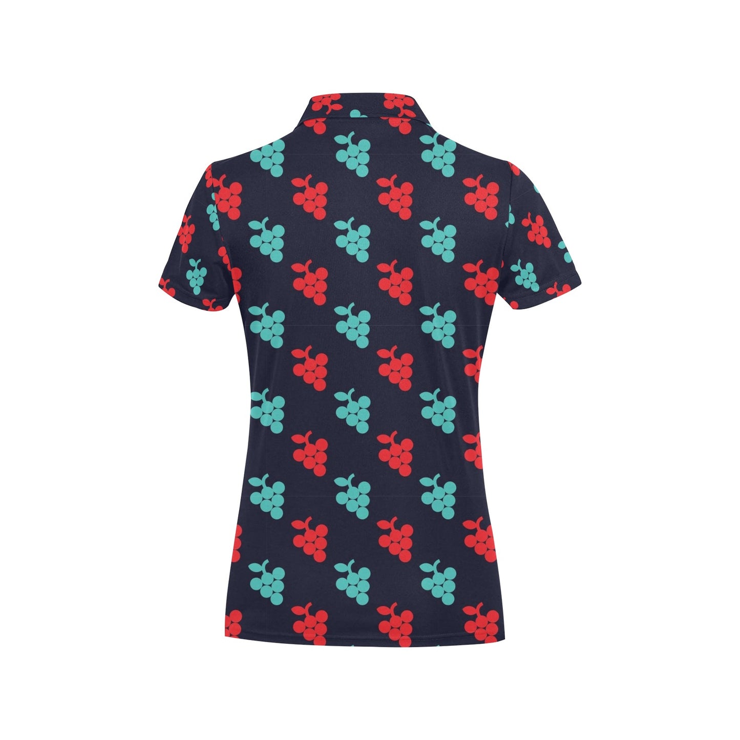 Grape Pattern Print Design GP07 Women's Polo Shirt