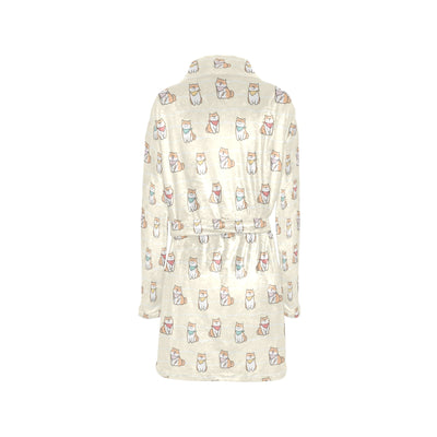 Shiba Inu Print Design LKS306 Women's Fleece Robe