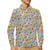 Hippie Print Design LKS306 Long Sleeve Polo Shirt For Men's