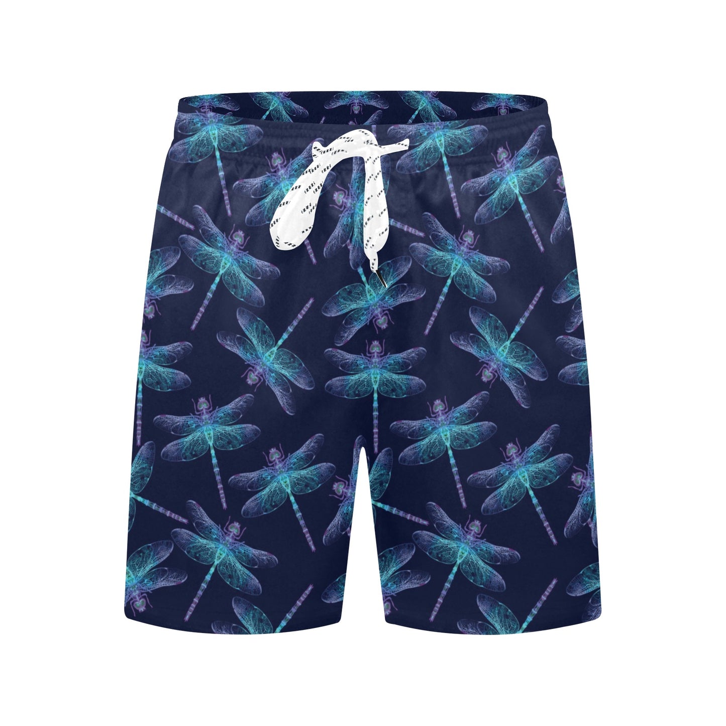Dragonfly Hand Drawn Style Print Men's Swim Trunks Beach Shorts