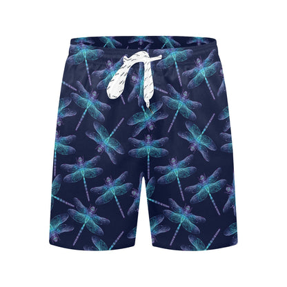 Dragonfly Hand Drawn Style Print Men's Swim Trunks Beach Shorts