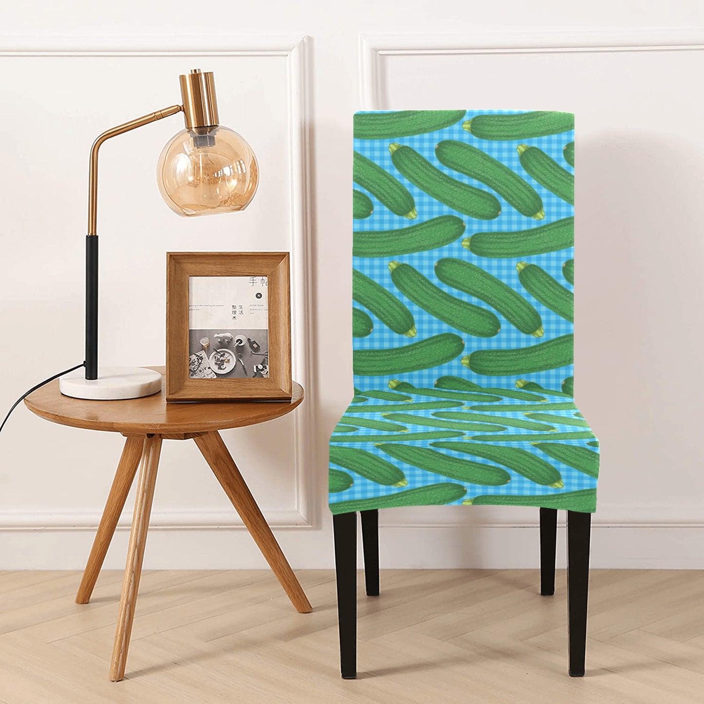 Zucchini Print Design LKS301 Dining Chair Slipcover