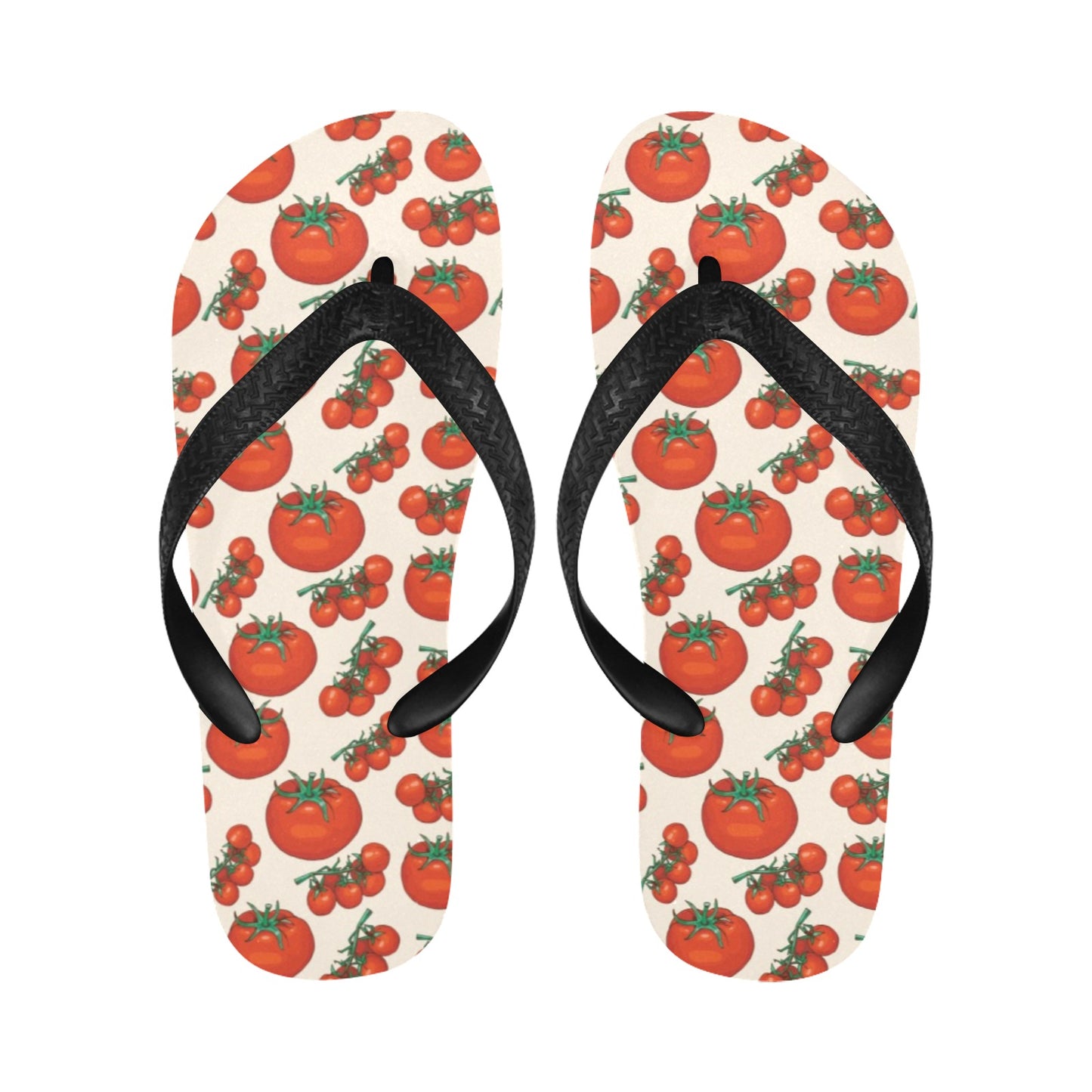 Tomato Print Design LKS302 Flip Flops