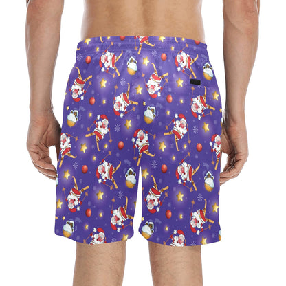 Ski Print Design LKS308 Men's Swim Trunks Beach Shorts