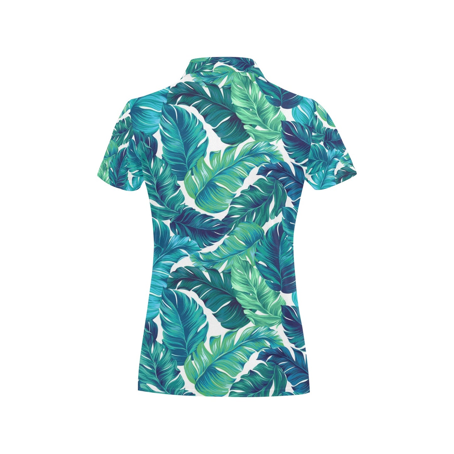 Brightness Tropical Palm Leaves Women's Polo Shirt