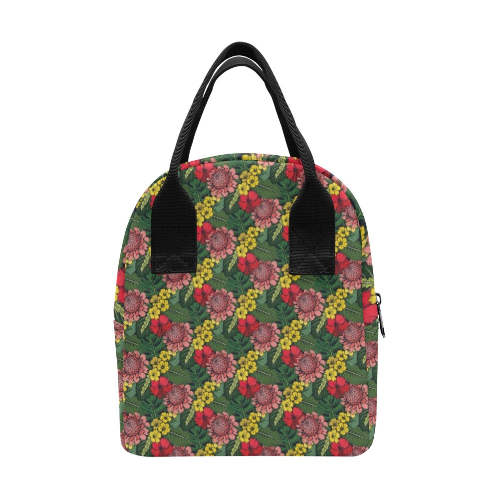 Summer Floral Print Design LKS305 Insulated Lunch Bag