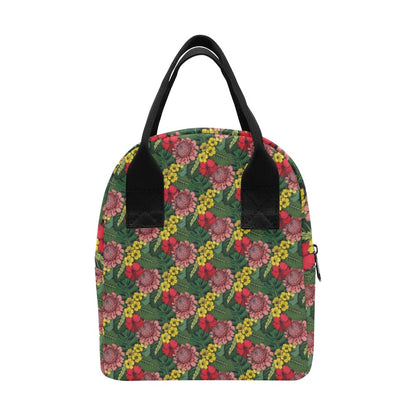 Summer Floral Print Design LKS305 Insulated Lunch Bag