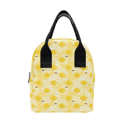 Honey Bee Honeycomb Print Design LKS3010 Insulated Lunch Bag