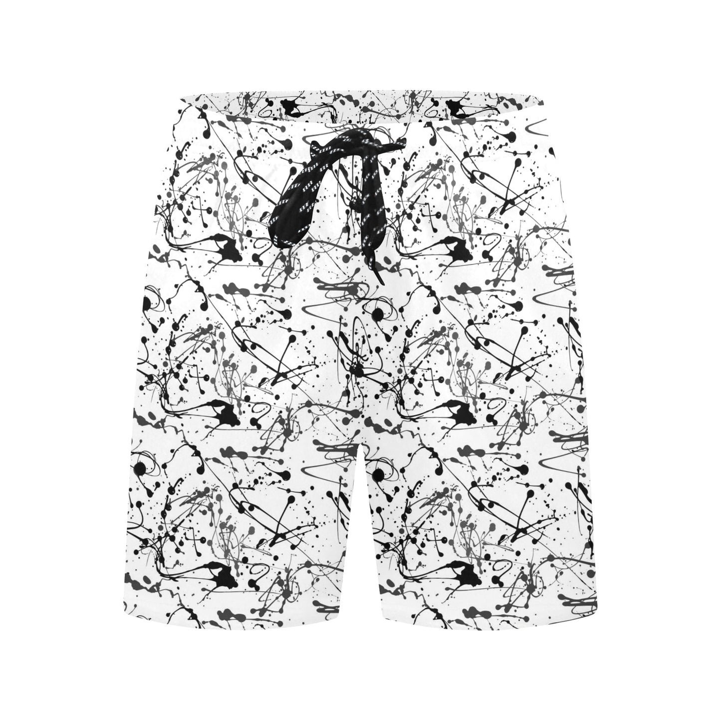 Splatter Print Design LKS305 Men's Swim Trunks Beach Shorts