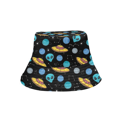 UFO Alien Print Design LKS306 Unisex Bucket Hat